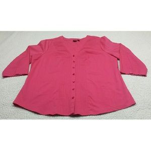 212 collection button down blouse size L